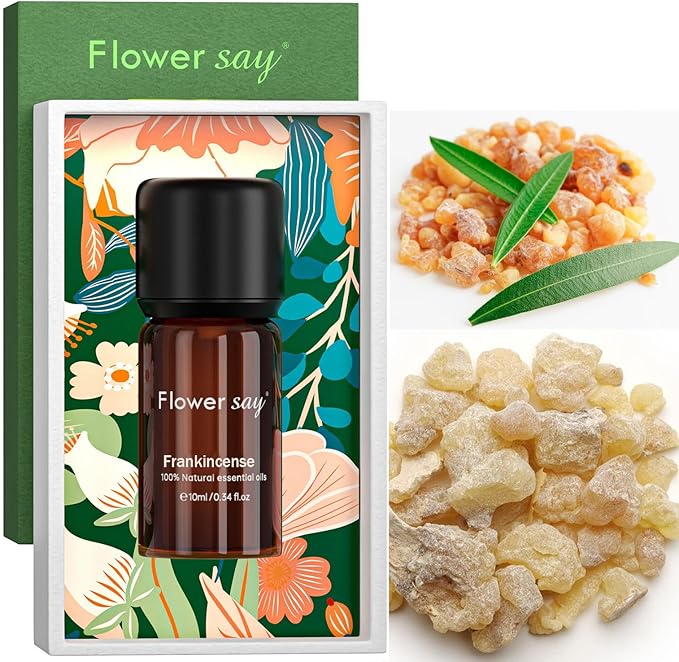 Frankincense Essential Oil 0.34Oz - 100% Pure Undiluted Premium Therapeutic Grade Essential Oils for Diffuser/Skin Care/Massage/Hair/Pain