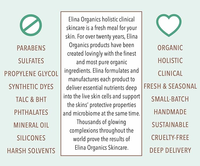 Healing Formula, 2oz – Organic Calming Skin Serum with MSM, Sea Buckthorn & Spirulina – For Acne, Irritation & Redness