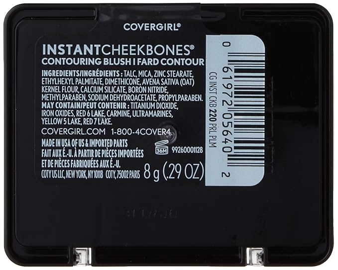 COVERGIRL Instant Cheekbones Contouring Blush Purely Plum 220, 0.29 Ounce Pan (packaging may vary) (Pack of 2)