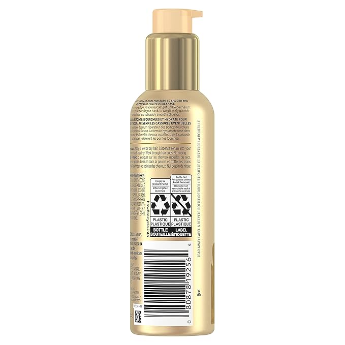 Pantene Hair Serum, Split Ends Hair Treatment, Hair Serum for Frizzy and Damaged Hair, Miracle Rescue, 3.2 oz