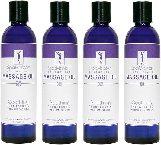 Master Massage Soothing Massage Oil, 8 oz. Pack of 4