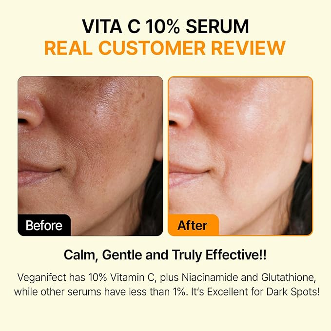 Vita C Ampoule, Dark Spot Correction, Boosting Skin Luminosity, Korean Skin Care, Vegan,0.5 Fl Oz