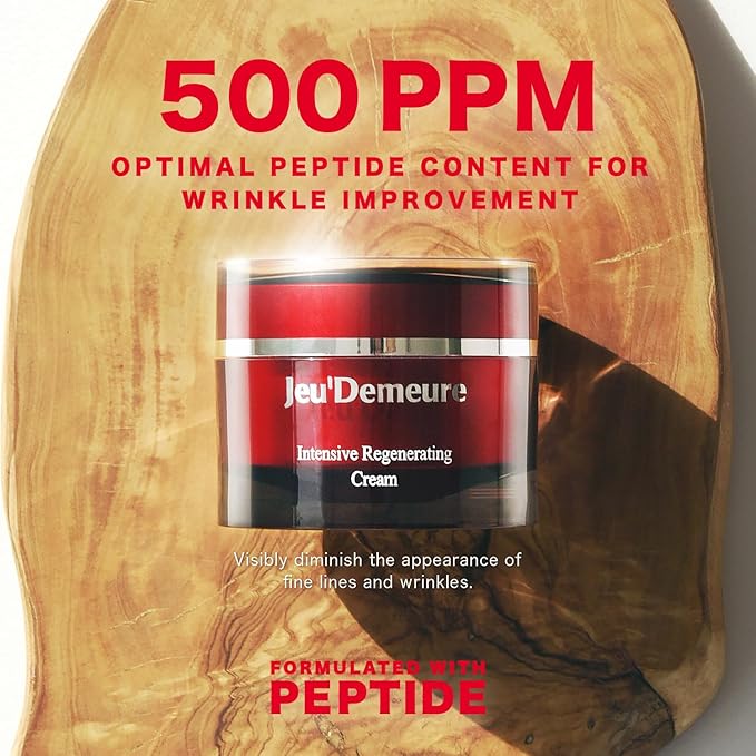 JEU'DEMEURE Intensive Adenosine Ceramide & Peptides Korean skin care Night Moisturizer Cream for Regenerating, Ultra-Deep Hydrating, Skin Repair, Rich Texture, Anti-Aging 1.7 oz