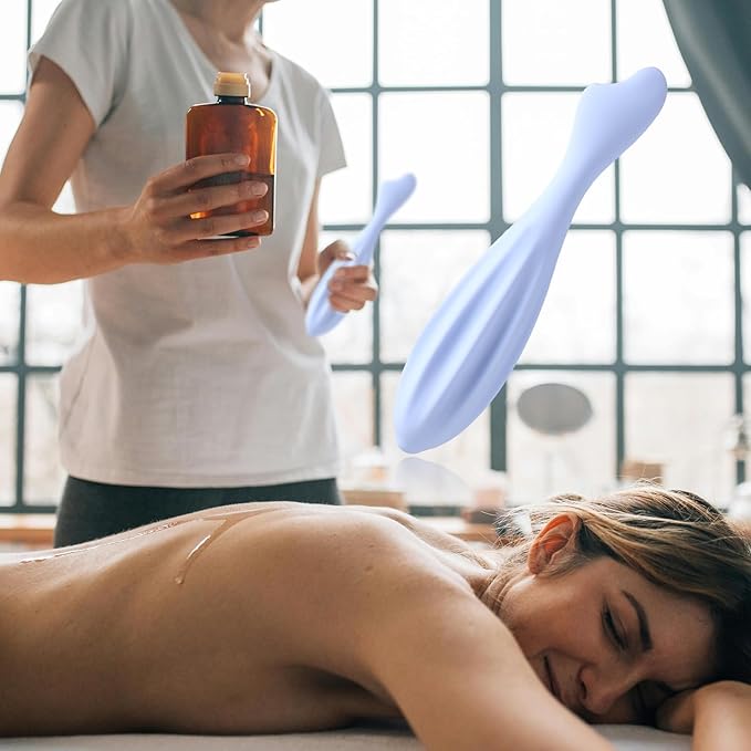 Facial Massage Roller, 6.99x1.1x0.43in Face Roller Skin Care Silicone Face Massage Tool Face Massage Stick Body Relax for Women Face Massager(Blue)