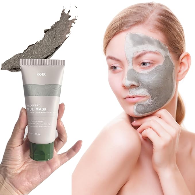 Recovery Mud Mask - Clay Mask - Body Mud Hydrating & Deep Pore Tightening Face & Body Mask, Natural Purifying Clay - Korean Wash Off Body Facial Mud Mask