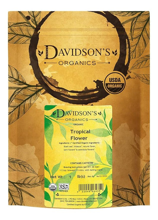 Davidson's Tea Bulk, Tropical Flower, 1 Pound Bag