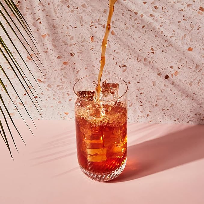 Smith Teamaker Ginger Peach Iced Tea No. 35 Refreshing, Caffeinated, Sugar-Free, Sustainably Grown, Full Leaf Black Iced Tea Bags, 10 Count, 1 Quart Sachets