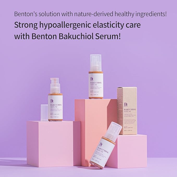 BENTON Bakuchiol Serum - Nourishing Serum for Face with Bakuchiol Retinol Alternative - Improve Elasticity and Control Photoaging - Serum for Sensitive Skin, 1.18 fl.oz.