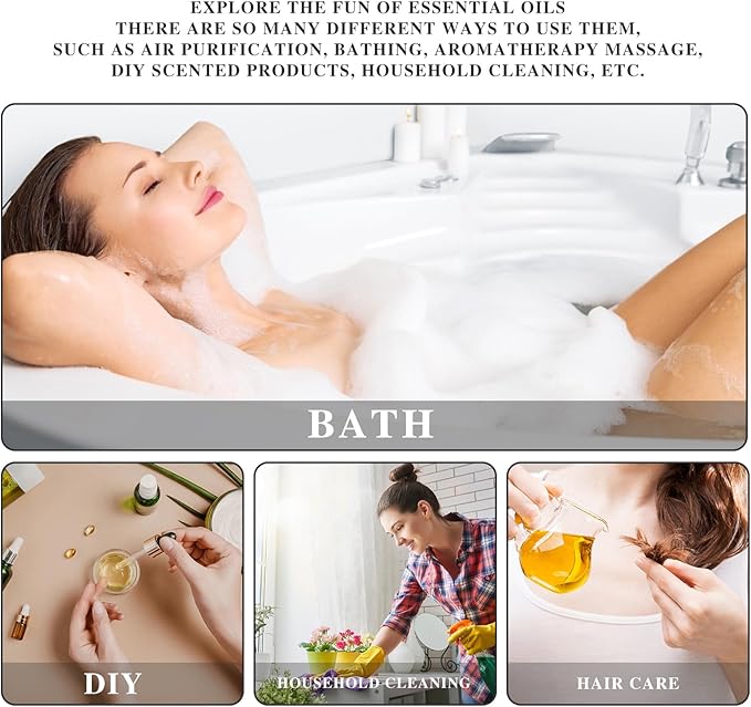 Geranium Essential Oil, MAYJAM 10ML/0.33FL.OZ Premium Geranium Oils for Soap Candle Making, Diffuser, Bedroom, Living Room, Office