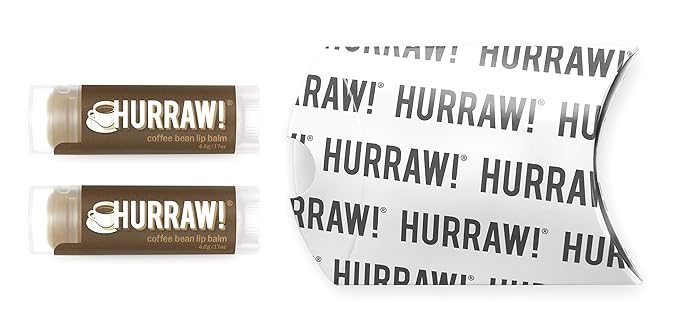Hurraw! Coffee Bean Lip Balm, 2 Palm