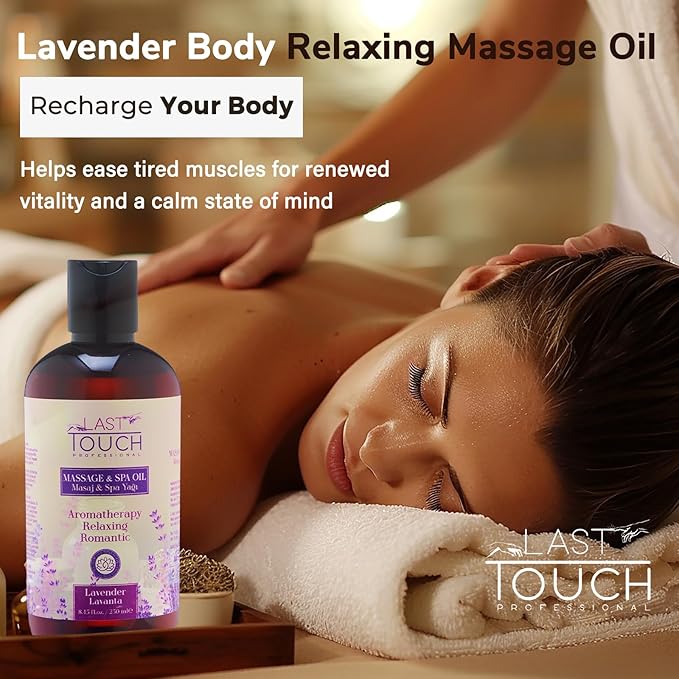 Lavender Sensual Massage Oil for Couples Sexual - Massage Oils for Date Night - Massage Oil for Massage Therapy - Aromatherapy Oil for Intimate Moments - Aphrodisiac Oil - 8.45 Fl Oz