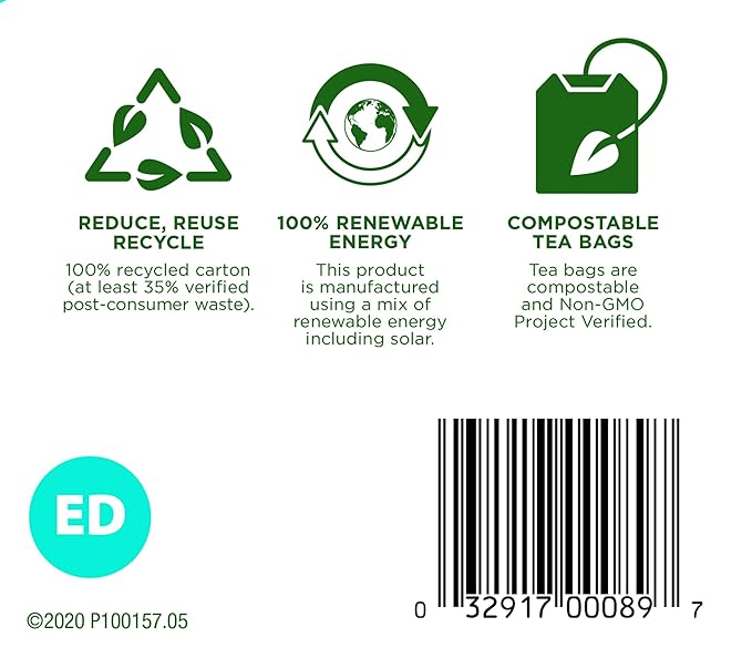 Traditional Medicinals Organic EveryDay Detox Schisandra Berry Herbal Tea, Supports Healthy Liver Function, (Pack of 1) - 16 Tea Bags