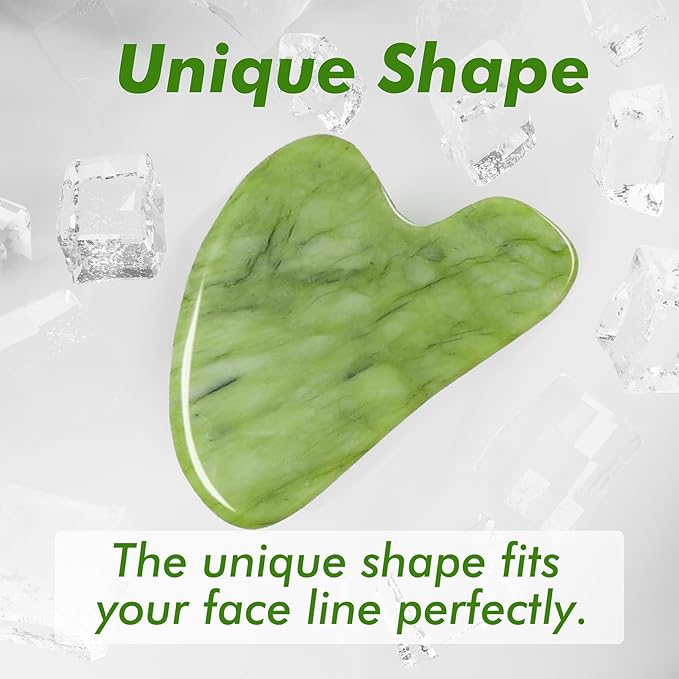 Albatross Health Ice Roller & Gua Sha Set, Self Facial Massage Tools-White Green