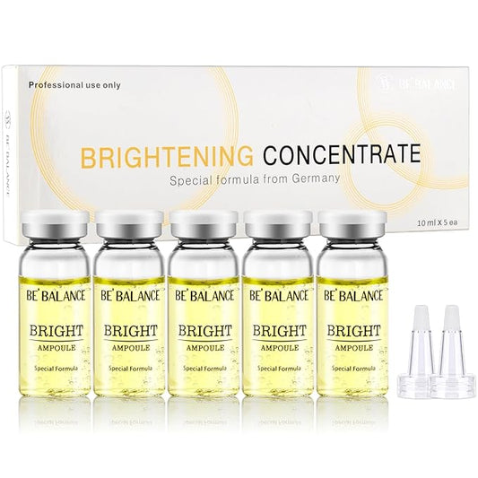Brightening Concentrate Serum for Microneedling Serum Ampoules for Face Starter Kit for Elasticity Restoration & Reduced Fine Lines and more help to create more radiant 0.35 oz 5 Vials