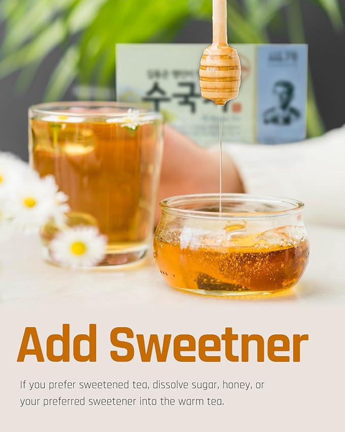 Ssanggye Hydrangea Sweet Dew Tea 1.2g x 40 Tea bags, Premium Korean Herbal Tea Hot Cold Sweet Flower Soft 4 Seasons Made in Korea