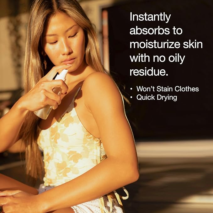 HUME SUPERNATURAL Dry Body Oil Spray - Moisturizing Oil for Dry Skin, After Shower Body Oils for Women and Men, Nourishing, Hydration, Glow, Probiotic, Vanilla Daze, 2-Pack