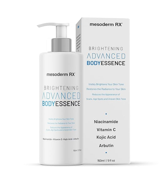 Advanced Skin Hydrating Brightening Body Essence, Niacinamide, Kojic Acid, Vitamin C, Hyaluronic Acid, Alpha Hydroxy Acids - Enhance, Smooth, Reduce Dark Spots, Uneven Skin Tone, 150ml.
