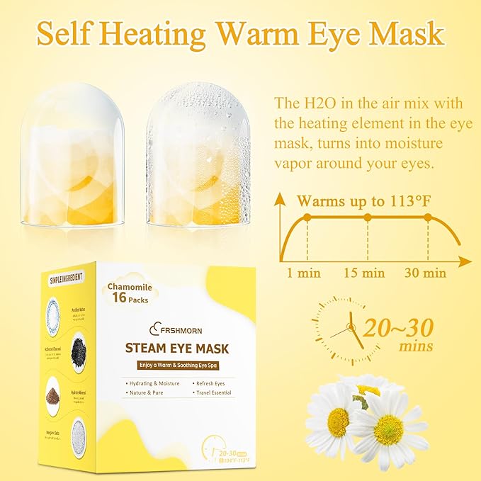 16 packs steam eye mask,