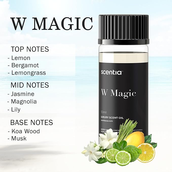 My Way Hotel Diffuser Oil | Aromatherapy Fragrances Inspired by 5-Star Hotels | Luxurious Scents Gift Box Set - 3 x 50ml Bottles Set - The 1 Hotel Miami Beach, W Magic, The Ritz Carlton