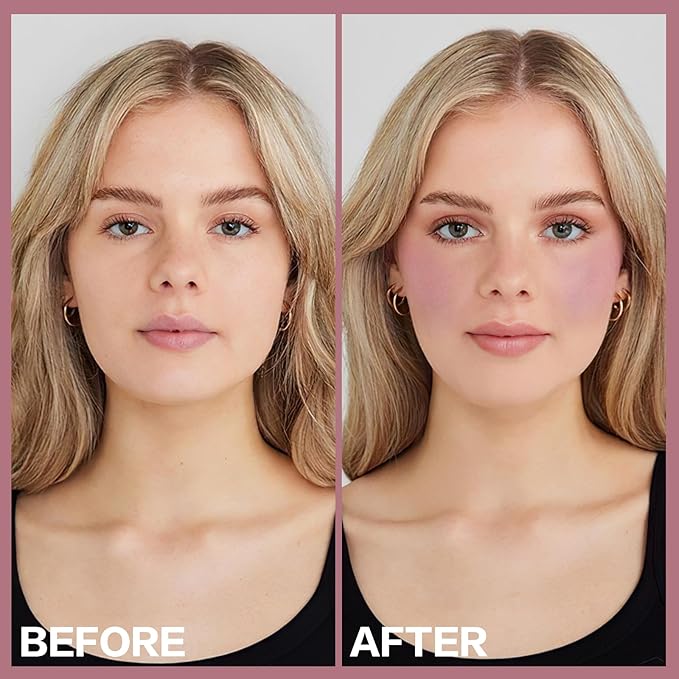 2Pcs Cream Blush Makeup Stick,Monochromatic Multi-Stick Face Blush for Cheek,Lip and Eye,Matte and Dewy Finish for Long Wearing,Easy Application.SERENITY