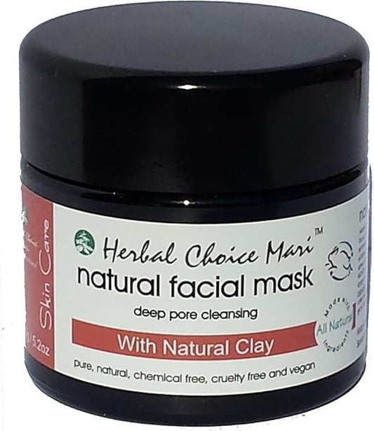 Herbal Choice Mari Natural Facial Mask; 3.4floz UV Glass