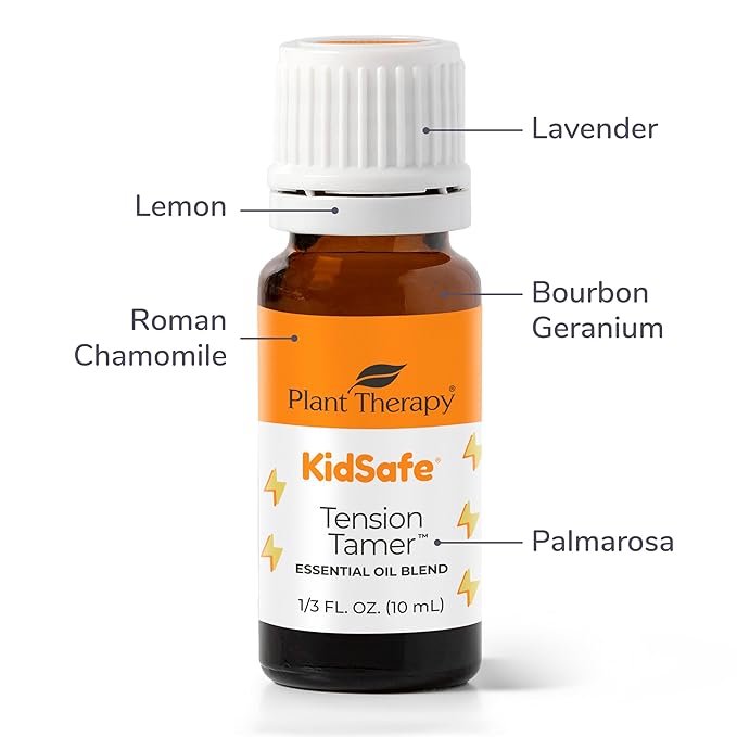 Plant Therapy KidSafe Tension Tamer Essential Oil Blend 10 mL (1/3 oz) 100% Pure, Undiluted, Therapeutic Grade