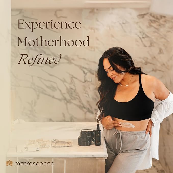 Stretch Mark Relief Restorative Belly Butter (8oz/118ml) | Spa-Quality Maternity Skincare | Clean, Organic, Pregnancy-Safe | Non-Greasy Deeply Nourishing & Moisturizing Skin Treatment