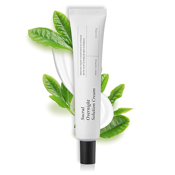 Sucral Overnight Solution Cream (1.01oz) - Advanced Dark Spot Corrector Cream for Face, Infused with Calming Ingredients, Ideal for All Skin Types