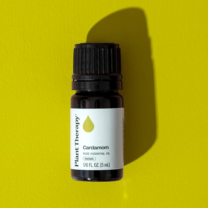 Plant Therapy Cardamom Essential Oil 5 mL (1/6 oz) 100% Pure, Undiluted, Therapeutic Grade