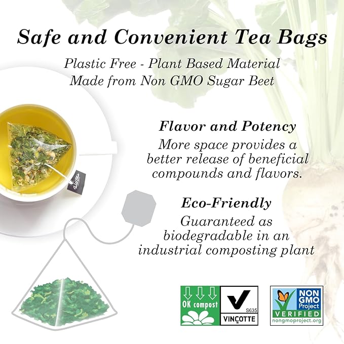 Wild Bliss Organic Wild Hawthorn Leaf and Flower Herbal Tea - Caffeine Free Heart Health Herbal Support - 20 Plant Based Tea Bags