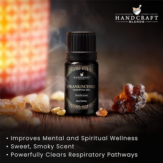Handcraft Blends Frankincense Essential Oil - 0.33 Fl Oz - 100% Pure and Natural - Premium Grade Essential Oil for Diffuser and Aromatherapy