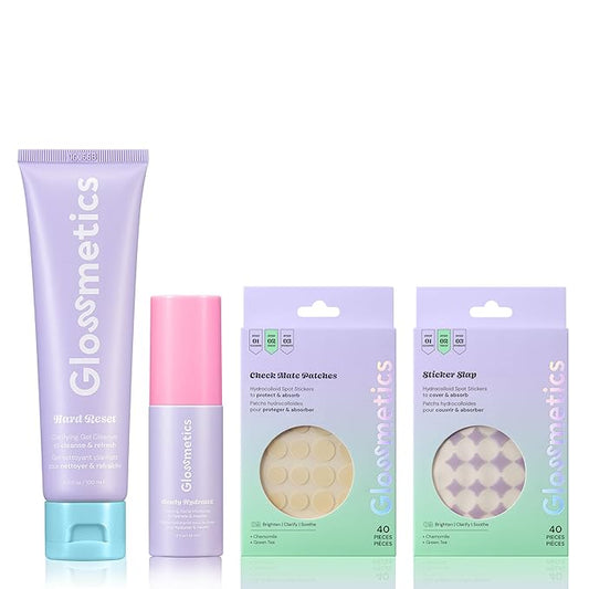 Glossmetics Balance & Purify Bundle - Teen Skin Care for Girls, Adults, Women. Teen Face Care Kit for Sensitive Skin, Skin Care Routine Kit for Women