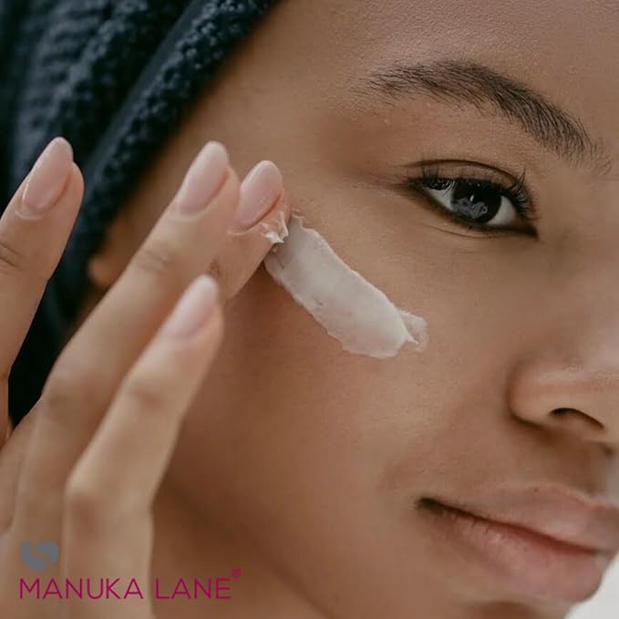 Manuka Lane Night Cream with Retinol, Manuka Honey, and Peptides Real Glowing Results for Youthful, Healthy Skin