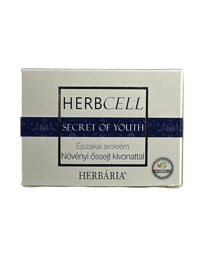 HERBCELL Night Cream, with Collagen Face Mask and Wrinkle Repair - Anti Aging Face Cream for Smooth, Firm Skin Face Moisturizer for All Skin Types - 1.7 oz
