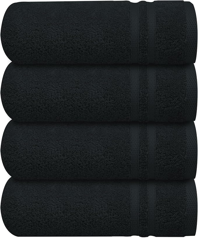 Infinitee xclusives black hand towels