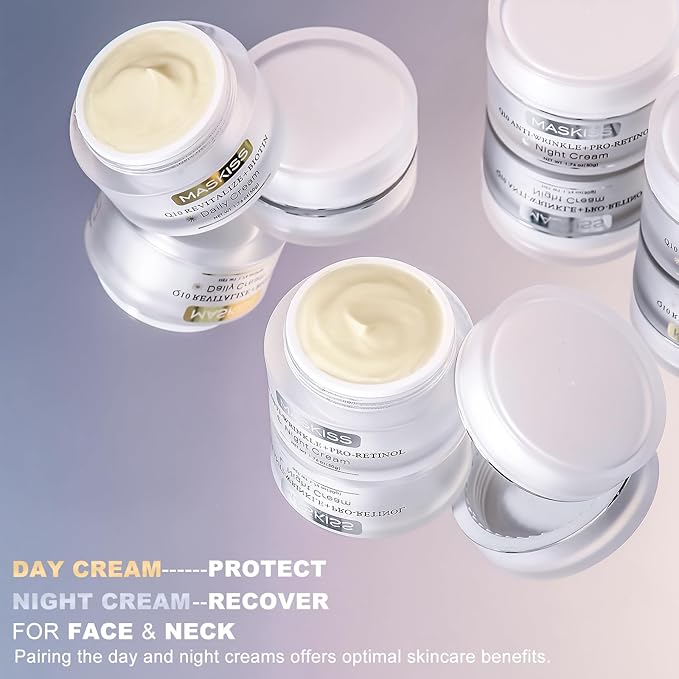 Q10 Anti-Wrinkle Night Cream + Pro-Retinol, Unscented Anti-Aging Face Moisturizer for Sensitive Skin, Firming Face and Neck Cream, 1.76 Oz Jar