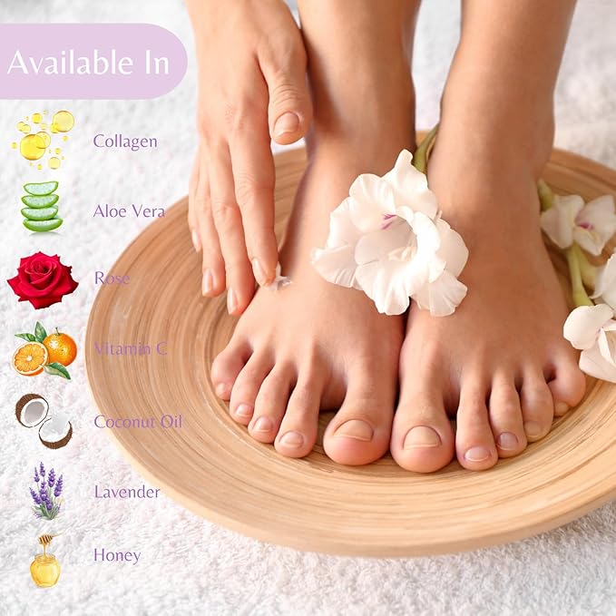10-Minute Paraffin Hand & Foot Treatments, Self Contained Paraffin Wax Gloves and Booties Set for Intensive Hydration At Home (Lavender)