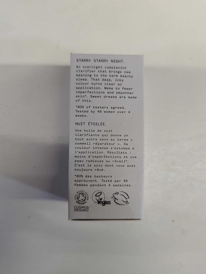 PAI SKINCARE - Organic Carbon Star Detoxifying Overnight Face Oil | Natural, Vegan, Sensitive Skincare (1 fl oz | 30 ml)