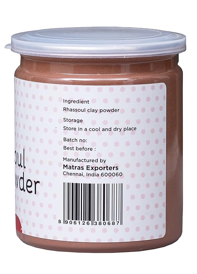 Rhassoul Clay for Hair & Face 1 LB | 100% Pure Rhassoul Clay Hair Mask Ingredient | May Stain Skin & Hair When Used Wet