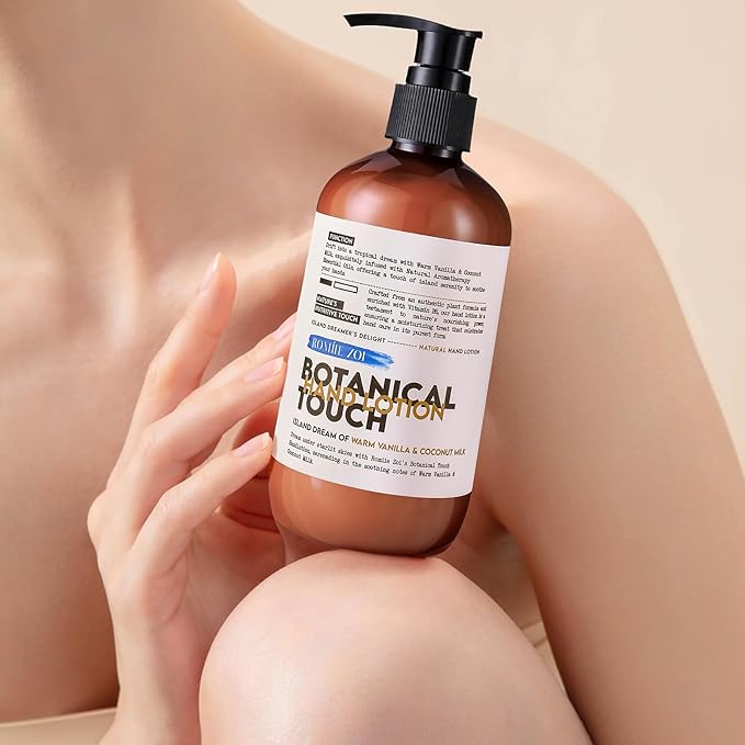 Natural Hand & Body Lotion Botanical Touch - Island Dream of Warm Vanilla & Coconut Milk - 236 ML / 8 FL OZ