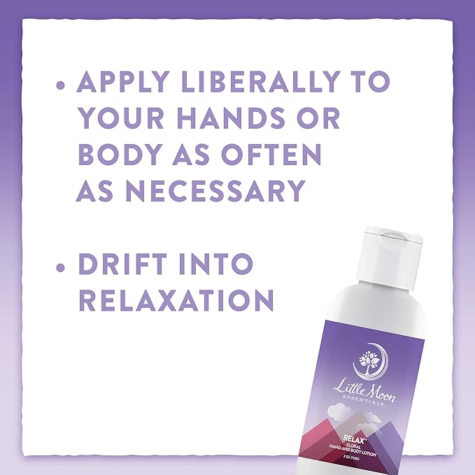 Little Moon Essentials Floral Hand & Body Lotion, Relax, 4 oz.