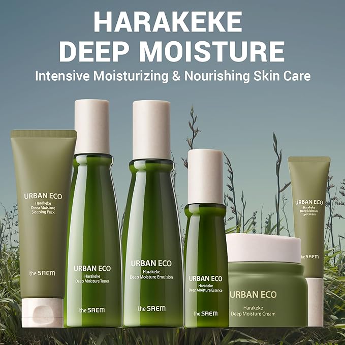 THESAEM Urban Eco Harakeke Deep Moisture Eye Cream 1.01oz. - Vegan Under Eye Cream with Harakeke Root Extract - Calms Puffiness - Reduces Fine Lines - Replenishes Vitality and Moisture of Tired Eyes
