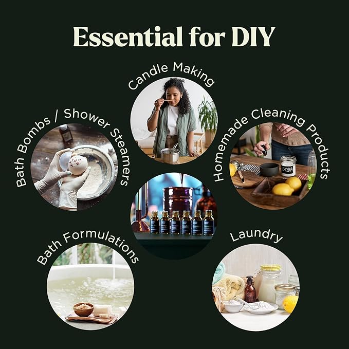 Essential Oils Set - Top 20 Gift Set Oils for Diffusers, Humidifiers, Soaps, Aromatherapy, Candle Making Scents, Cars & Home Products - Peppermint, Tea Tree, Lavender, Eucalyptus, Lemongrass (10mL)