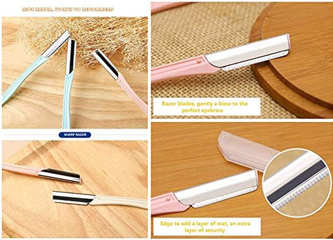 Eyebrow Razor 9 Pack, Precision Facial Hair Trimmer for Women, Eyebrow Shaper Facial Razor for Men