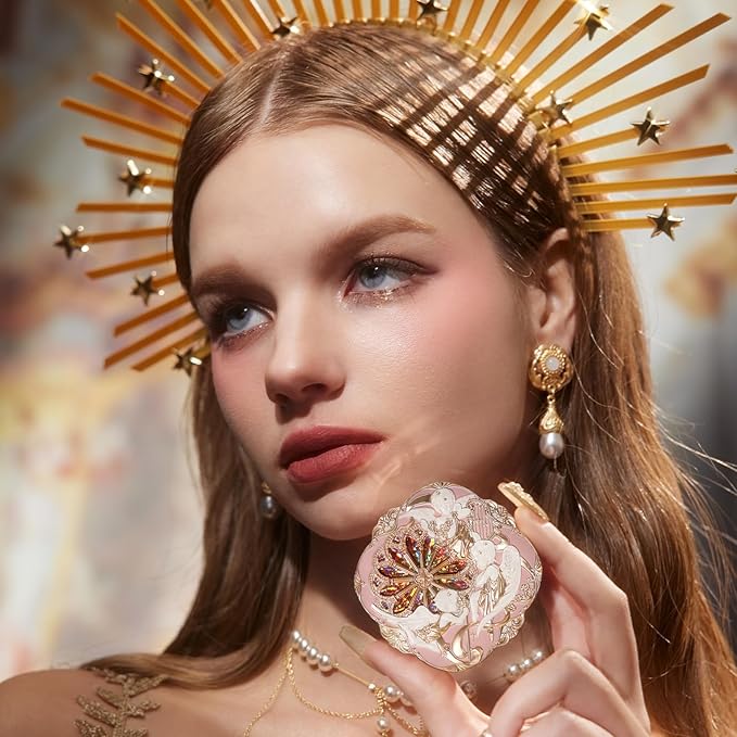 Flower Knows Little Angel Cream Blush,Buildable & Blendable Makeup Blush for cheeks,Soft & Long-lasting,Rose Pink Flush for All Skin Tones(02 Floral Praise,6g)