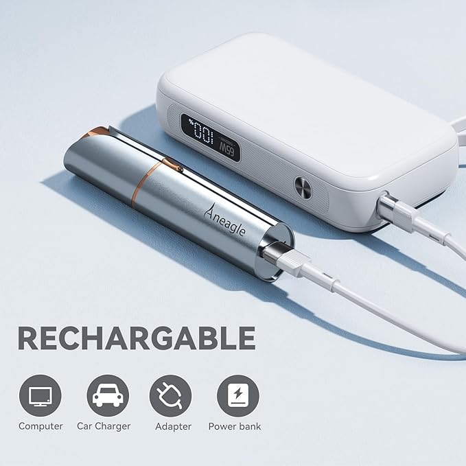 Facial Hair Remover for Women,Painless Hair Shaver Rechargeable with LED Light,Flawless Lady Face Electric Razor,The Great Female Mustache Removal (Sky Blue (with 1 Replacement Heads))