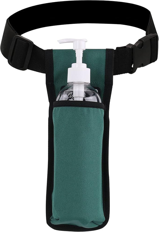 Massage Bottle Holster -2 Adjustable Massage oil Bottle Pack (Green, 1 Bottle)
