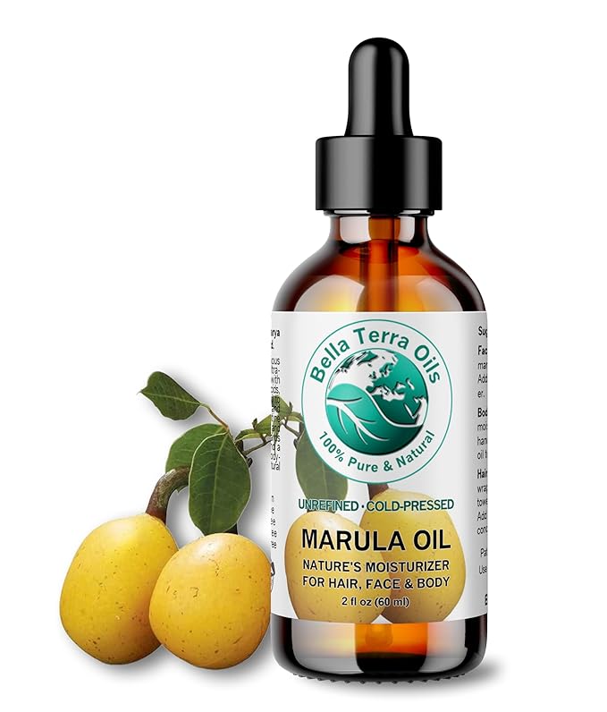 Bella Terra Oils - Marula Facial Oil 2 oz - Rich in Vitamin E & Omega Fatty Acids, Luxurious Oil for Radiant Skin, Cold-Pressed Essence