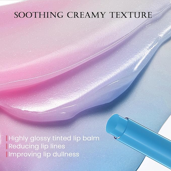 DAGEDA Tinted Lip Balm, Moisturizing Magic Non-Greasy,