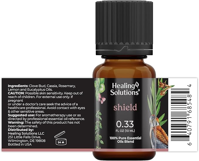 Healing Solutions Shield Blend Essential Oil - 0.33 Fluid Ounces
